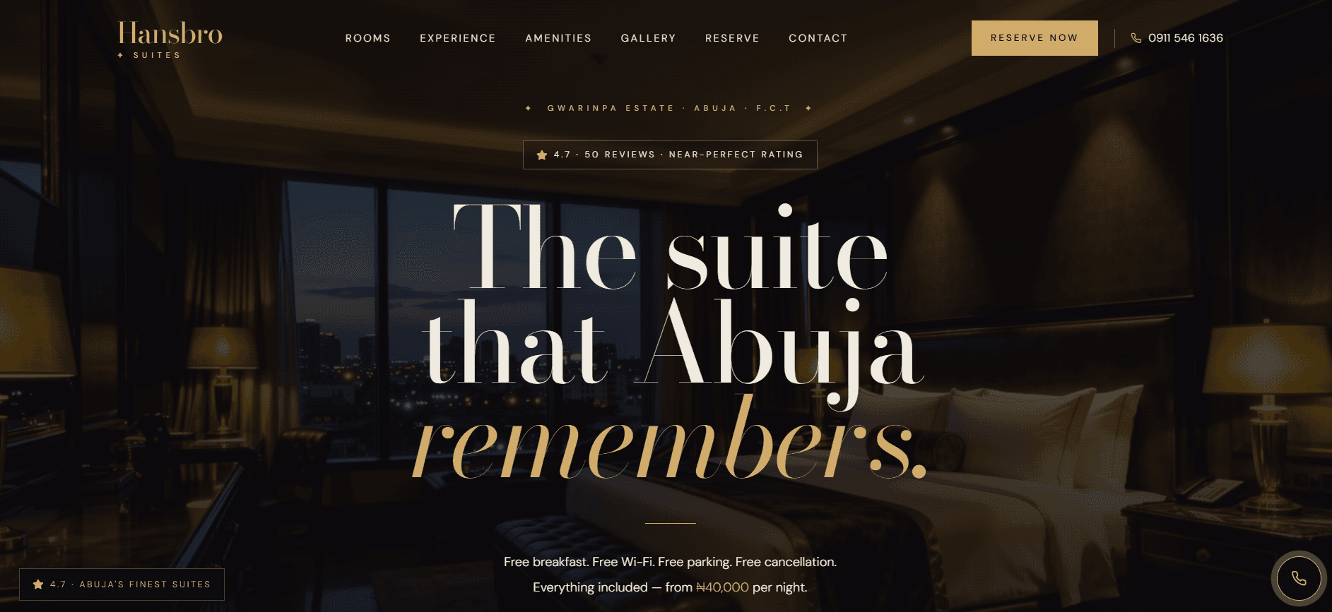 Hansbro Suites Luxury